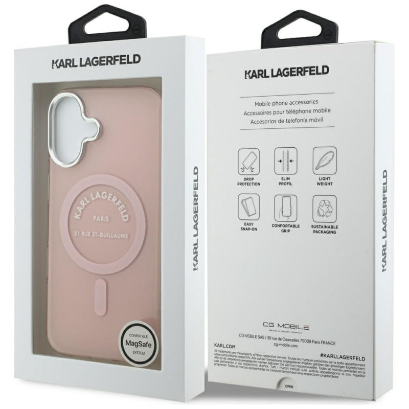 Husa MagSafe pentru Apple iPhone 17, Karl Lagerfeld, IML Logo RSG