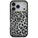 Husa MagSafe pentru Apple iPhone 17 Pro, Guess, Leopard Glitt
