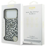 Husa MagSafe pentru Apple iPhone 17 Pro, Guess, Leopard Glitt