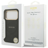 Husa MagSafe pentru Apple iPhone 17 Pro, Guess, Peony Hot Stamp