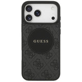 Husa MagSafe pentru Apple iPhone 17 Pro Max, Guess, 4G Circle Classic Logo