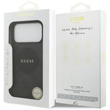Husa MagSafe pentru Apple iPhone 17 Pro Max, Guess, 4G Circle Classic Logo