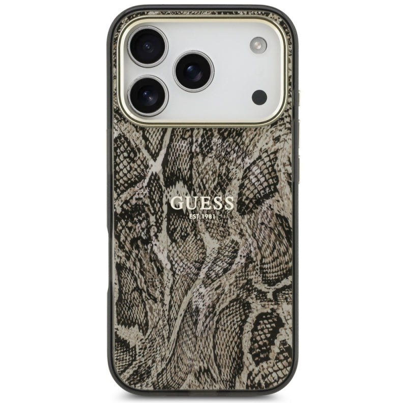 Husa MagSafe pentru Apple iPhone 17 Pro Max, Guess, Python Pattern