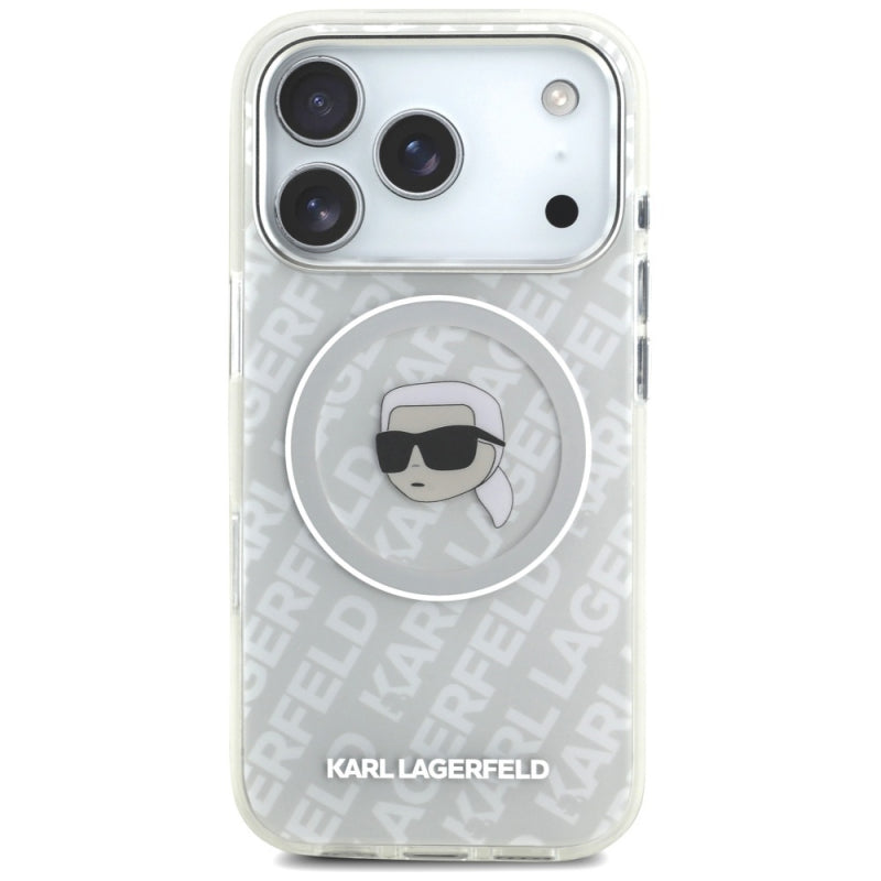 Husa MagSafe pentru Apple iPhone 17 Pro Max, Karl Lagerfeld, IML Karl`s Head