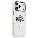 Husa MagSafe pentru Apple iPhone 17 Pro Max, Karl Lagerfeld, IML Sketch Logo Karl