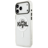 Husa MagSafe pentru Apple iPhone 17 Pro Max, Karl Lagerfeld, IML Sketch Logo Karl