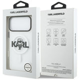 Husa MagSafe pentru Apple iPhone 17 Pro Max, Karl Lagerfeld, IML Sketch Logo Karl