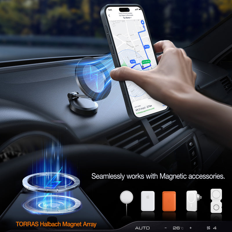 Husa MagSafe pentru Apple iPhone 17 Pro, Torras, Pstand