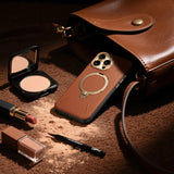 Husa MagSafe pentru Apple iPhone 17 Pro, Torras, QPRO Leathe