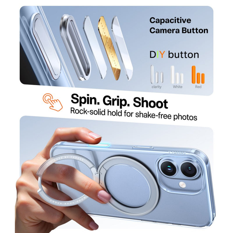 Husa MagSafe pentru Apple iPhone 17, Torras, Ostand Pro