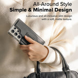 Husa MagSafe pentru Samsung Galaxy S23 Ultra S918, Ringke, Folio Grip Wallet, Neagra, Resigilat