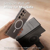 Husa MagSafe pentru Samsung Galaxy S23 Ultra S918, Ringke, Folio Grip Wallet, Neagra, Resigilat