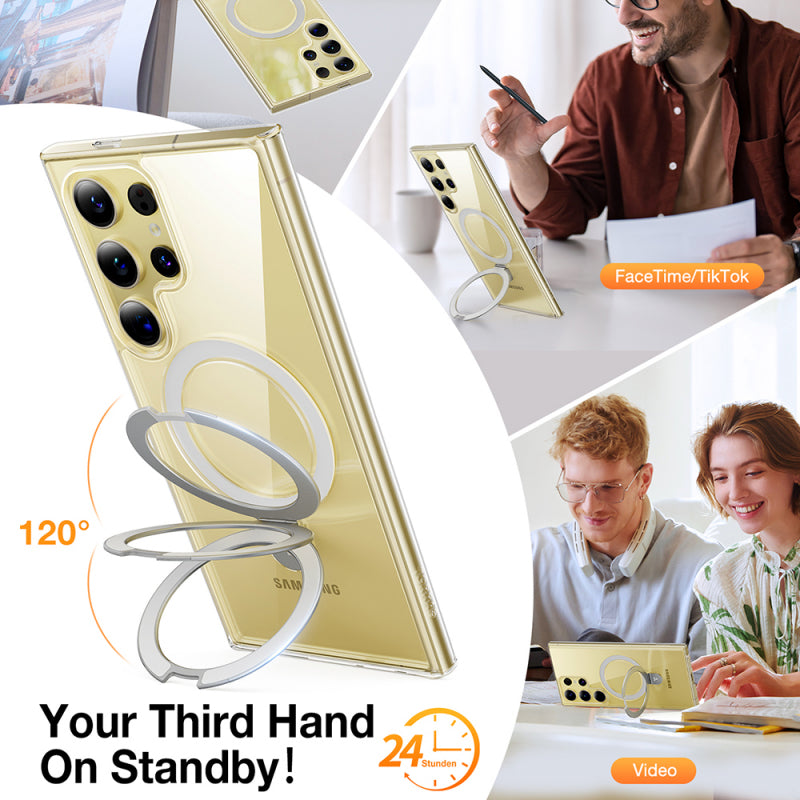 Husa MagSafe pentru Samsung Galaxy S24 Ultra S928, Torras, Ostand