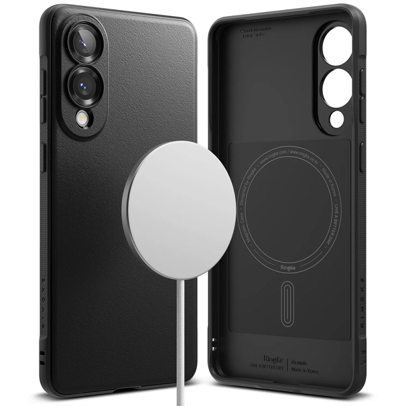 Husa MagSafe pentru Samsung Galaxy S25 Edge S937, Ringke, Onyx