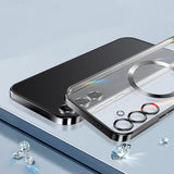 Husa MagSafe pentru Samsung Galaxy S25 FE, Techsuit, Luxury Crystal