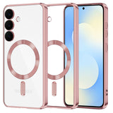 Husa MagSafe pentru Samsung Galaxy S25 FE, Techsuit, Luxury Crystal