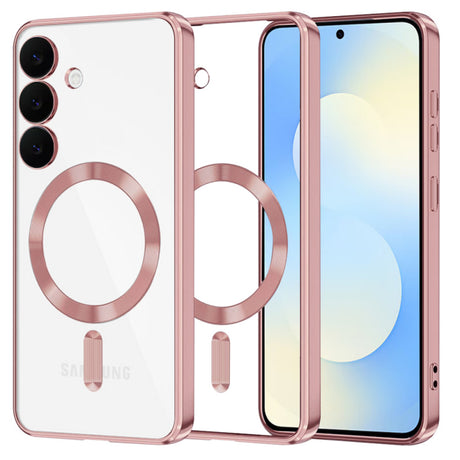 Husa MagSafe pentru Samsung Galaxy S25 FE, Techsuit, Luxury Crystal