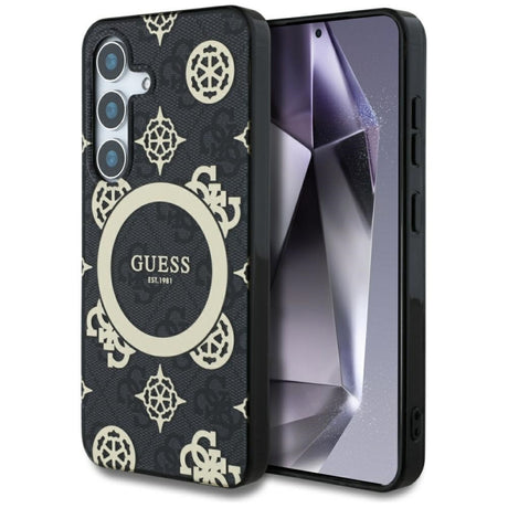 Husa MagSafe pentru Samsung Galaxy S25 S931, Guess, IML Peony On 4G Background