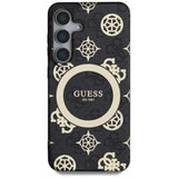Husa MagSafe pentru Samsung Galaxy S25 S931, Guess, IML Peony On 4G Background