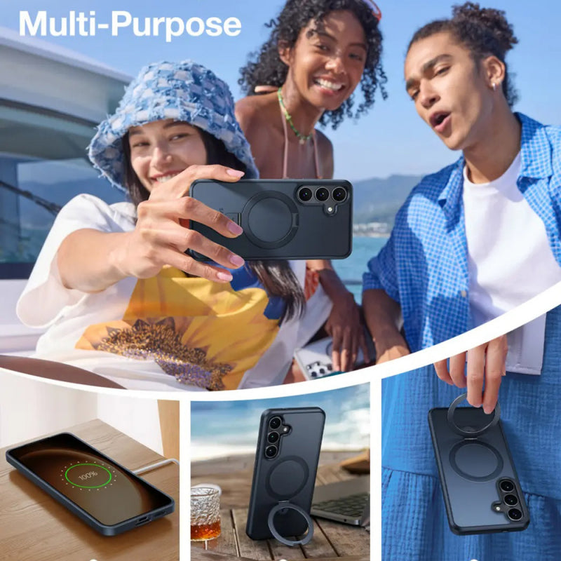 Husa MagSafe pentru Samsung Galaxy S25 S931, Torras, Ostand