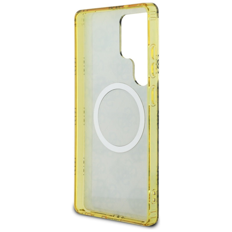 Husa MagSafe pentru Samsung Galaxy S25 Ultra S938, Guess, IML Peony On 4G Background