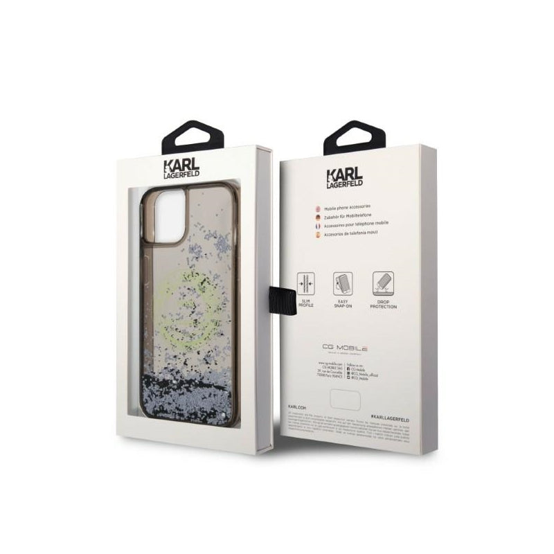 Husa pentru Apple iPhone 14 Plus, Karl Lagerfeld, Liquid Glitter RSG