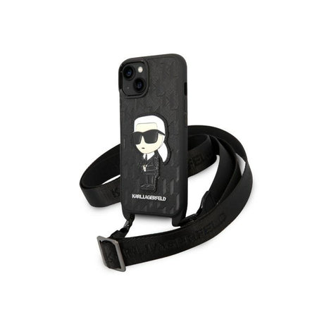 Husa pentru Apple iPhone 14 Plus, Karl Lagerfeld, Monogram Ikonik Kar