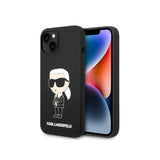 Husa pentru Apple iPhone 14 Plus, Karl Lagerfeld, Silicone Ikonik Karl