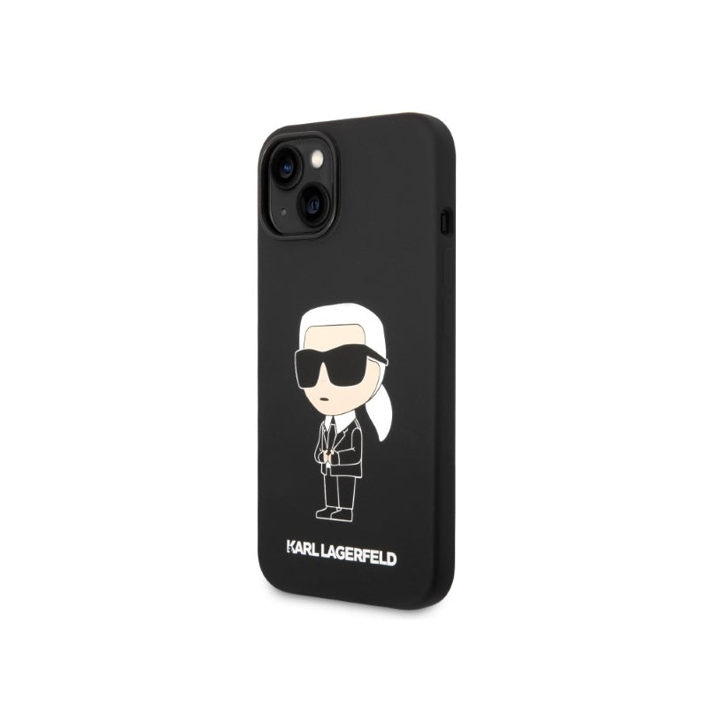 Husa pentru Apple iPhone 14 Plus, Karl Lagerfeld, Silicone Ikonik Karl