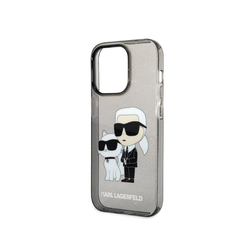 Husa pentru Apple iPhone 14 Pro, Karl Lagerfeld, Glitter Karl &amp; Choupett