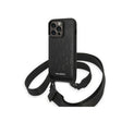 Husa pentru Apple iPhone 14 Pro, Karl Lagerfeld, Monogram Plaque Logo with Strap