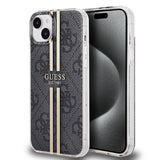 Husa pentru Apple iPhone 15 Plus, Guess, IML 4G Gold Strip