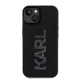 Husa pentru Apple iPhone 15 Plus, Karl Lagerfeld, 3D Rubber Glitter Logo