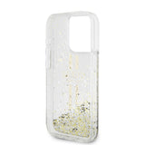 Husa pentru Apple iPhone 15 Pro, Guess, Liquid Glitter Gold Stri