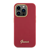 Husa pentru Apple iPhone 15 Pro, Guess, Script Metal Logo &amp; Fram