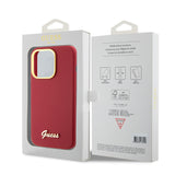 Husa pentru Apple iPhone 15 Pro, Guess, Script Metal Logo &amp; Fram