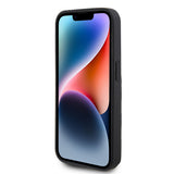 Husa pentru Apple iPhone 15 Pro, Karl Lagerfeld, Saffiano Cardslots and Stand Monogram Ikonik Karl