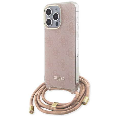 Husa pentru Apple iPhone 15 Pro Max, Guess, Crossbody Cord 4G Print