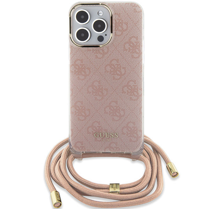 Husa pentru Apple iPhone 15 Pro Max, Guess, Crossbody Cord 4G Print