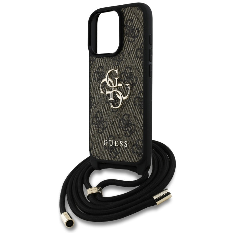 Husa pentru Apple iPhone 16 Pro, Guess, 4G CBDY Big Logo with Cord Strap