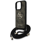 Husa pentru Apple iPhone 16 Pro, Guess, 4G CBDY Big Logo with Cord Strap