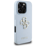 Husa pentru Apple iPhone 16 Pro, Guess, Grained Big 4G Logo Small Classic Logo