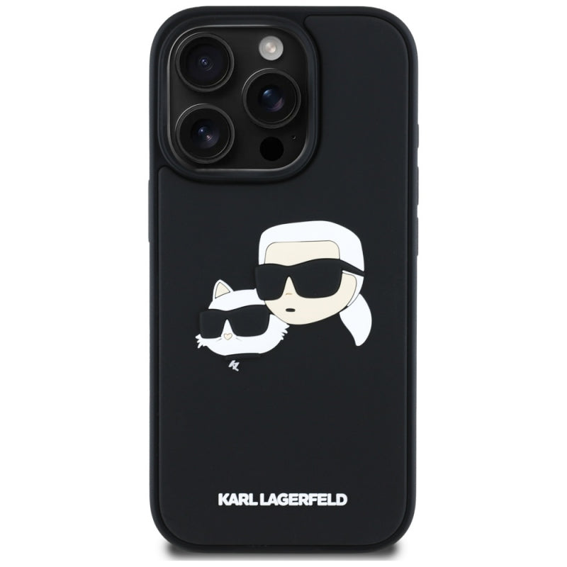 Husa pentru Apple iPhone 16 Pro Max, Karl Lagerfeld, 3D Rubber Karl &amp; Choupett