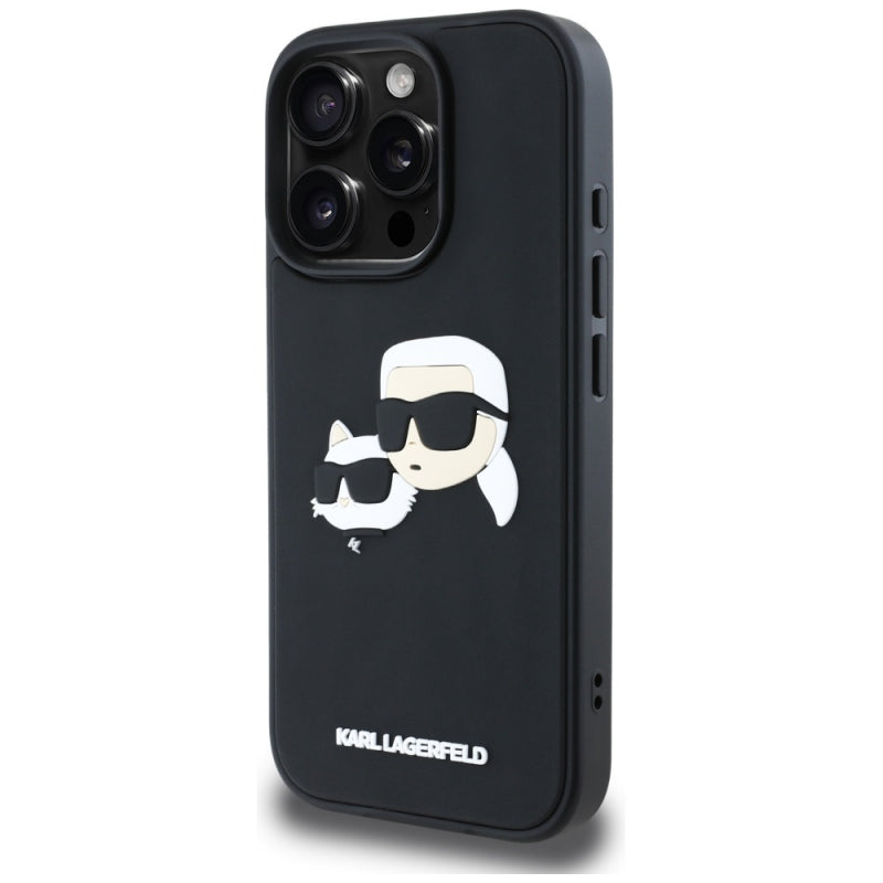 Husa pentru Apple iPhone 16 Pro Max, Karl Lagerfeld, 3D Rubber Karl &amp; Choupett