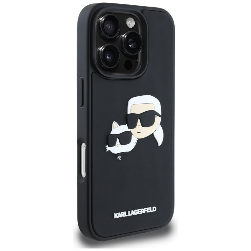 Husa pentru Apple iPhone 16 Pro Max, Karl Lagerfeld, 3D Rubber Karl &amp; Choupett