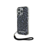 Husa pentru Apple iPhone 16 Pro Max, Karl Lagerfeld, Zebra with Cord Strap