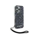 Husa pentru Apple iPhone 16 Pro Max, Karl Lagerfeld, Zebra with Cord Strap
