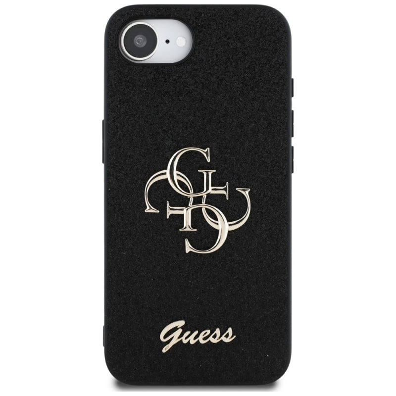 Husa pentru Apple iPhone 16e, Guess, Fixed Glitter Big 4G