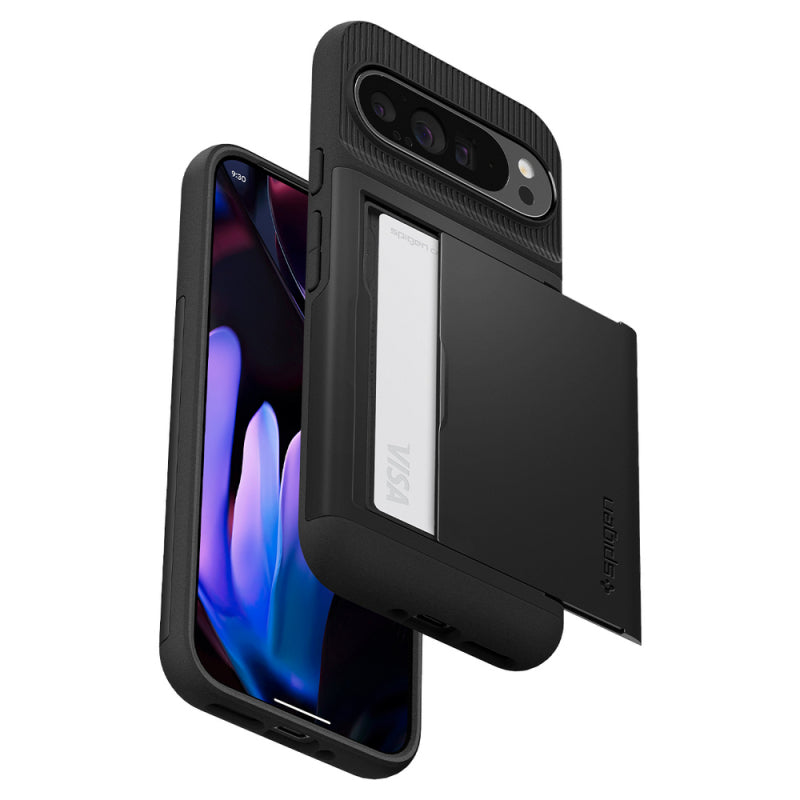 Husa pentru Google Pixel 9 Pro XL, Spigen, Slim Armor CS, Neagra ACS07729