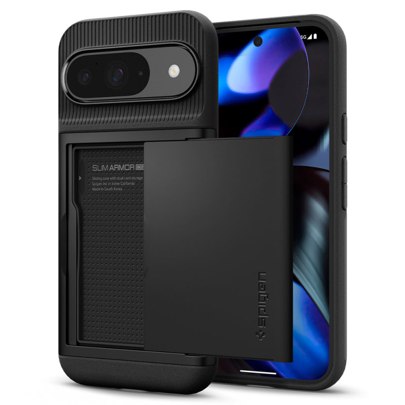 Husa pentru Google Pixel 9 / 9 Pro, Spigen, Slim Armor CS, Neagra ACS07695